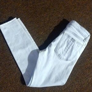 RAG & BONE High Rise Skinny Jeans in White Water Sz 26